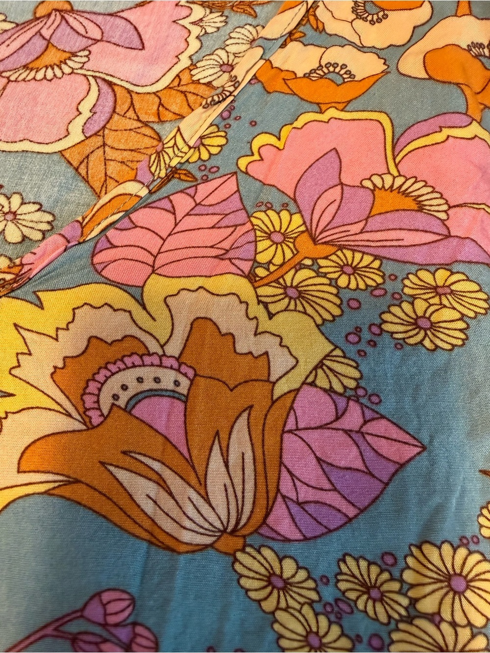 Rusttydustty 3XL Floral V-Neck Dress Flowy Boho Western Hippy Cute Comfy - Picture 16 of 17